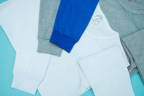 AIBJ Uniformes Camisa Manga Longa Azul Branca Mescla